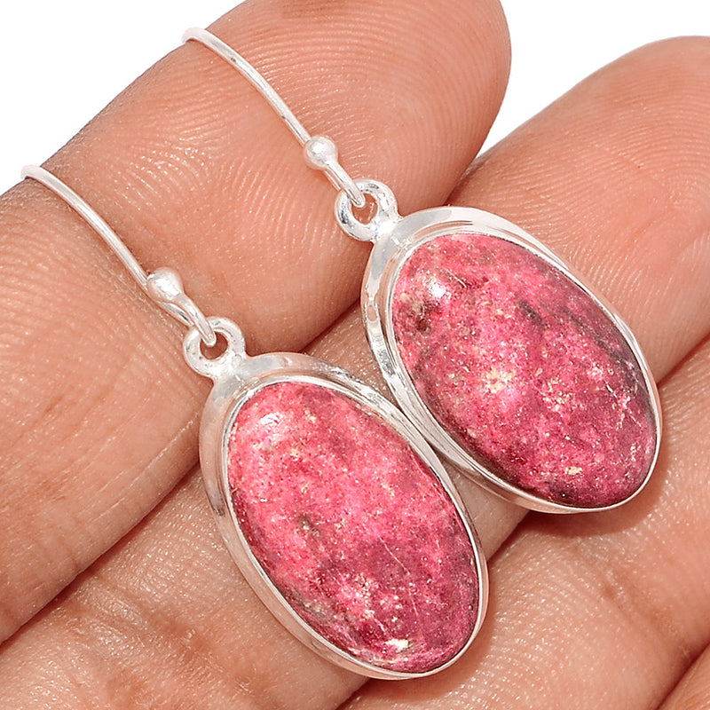 1.6" Pink Thulite Earrings - PKTE193