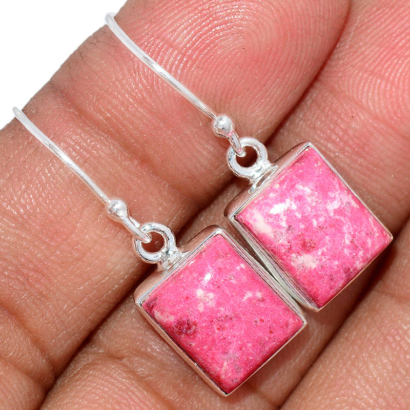 1.2" Pink Thulite Earrings - PKTE196