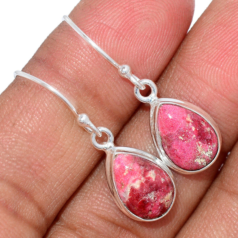 1.2" Pink Thulite Earrings - PKTE200