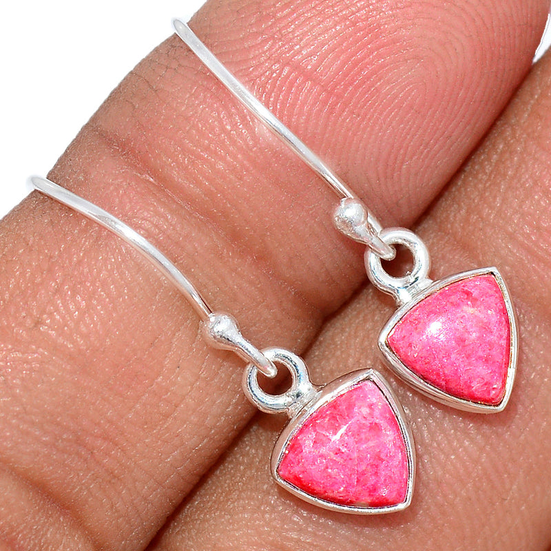 1" Pink Thulite Earrings - PKTE216