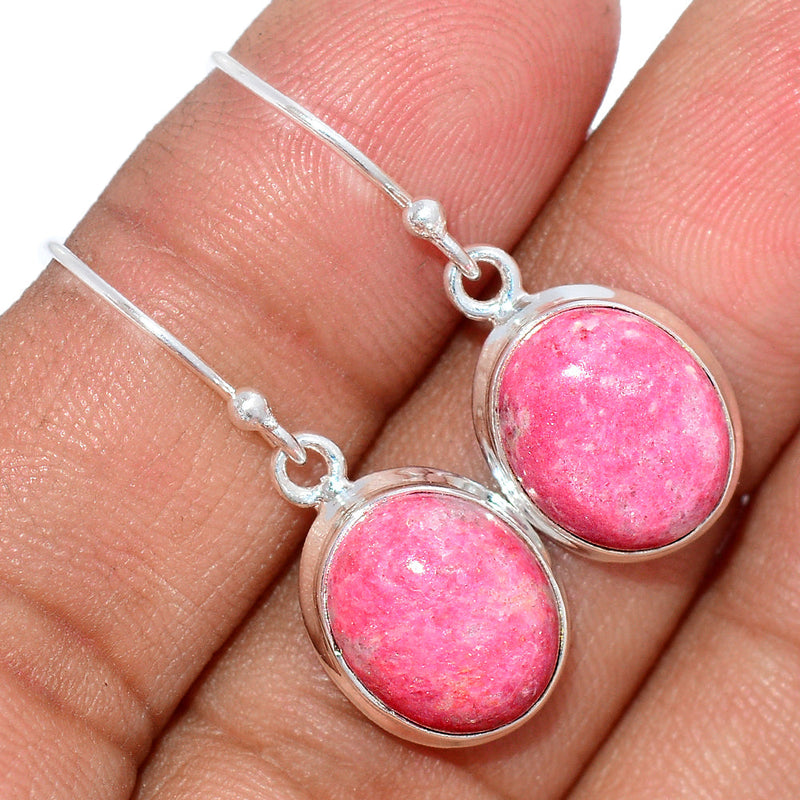 1.2" Pink Thulite Earrings - PKTE222