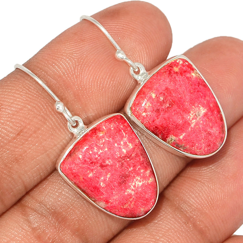 1.5" Pink Thulite Earrings - PKTE249