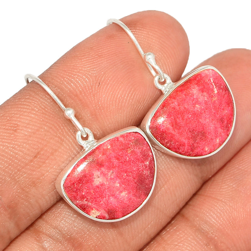 1.2" Pink Thulite Earrings - PKTE252