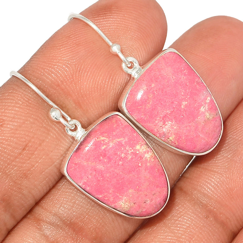 1.5" Pink Thulite Earrings - PKTE256