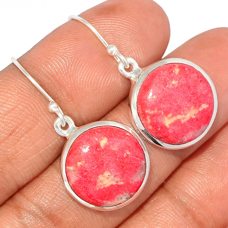 1.2" Pink Thulite Earrings - PKTE272