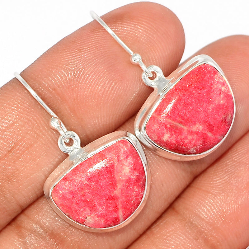 1.3" Pink Thulite Earrings - PKTE280