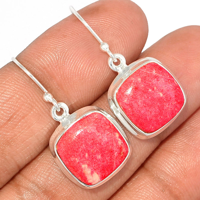 1.2" Pink Thulite Earrings - PKTE296
