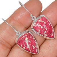Pink Thulite Earring-PKTE42
