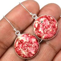 Pink Thulite Earring-PKTE69