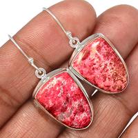 Pink Thulite Earring-PKTE85