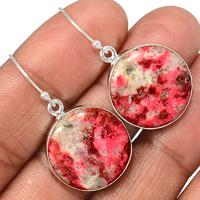 Pink Thulite Earring-PKTE89