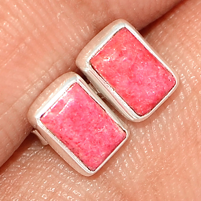 Pink Thulite Studs - PKTS12