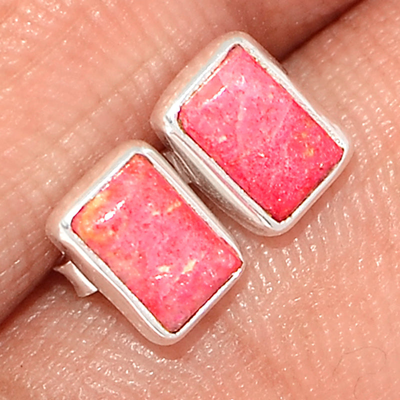 Pink Thulite Studs - PKTS5