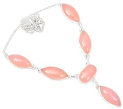 Pink Chalcedony Necklace PLDN2
