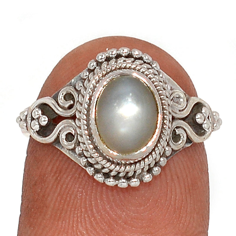 Small Filigree - Sri Lankan Moonstone Ring - PMSR367