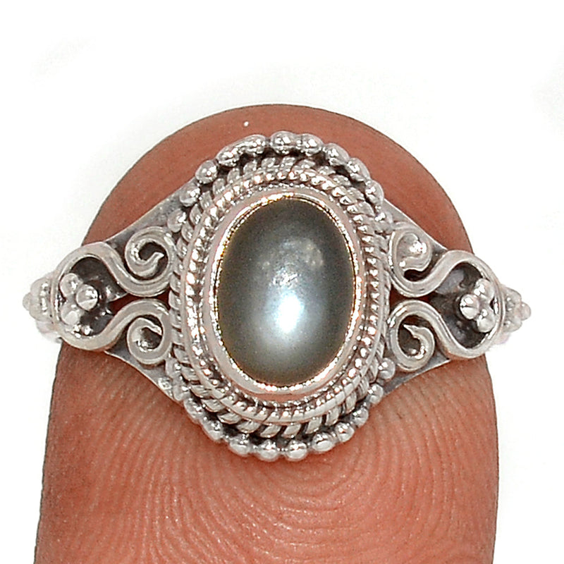 Small Filigree - Sri Lankan Moonstone Ring - PMSR369