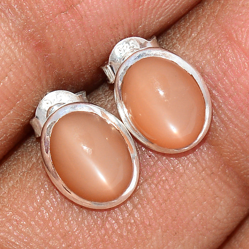 Sri Lankan Moonstone Studs - PMSS100