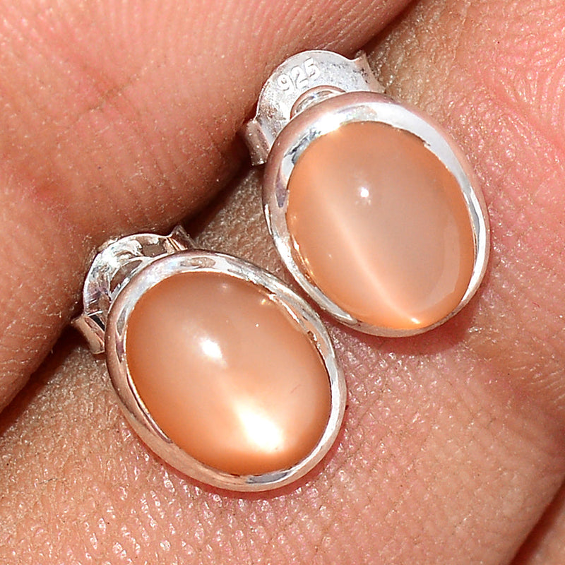Sri Lankan Moonstone Studs - PMSS101