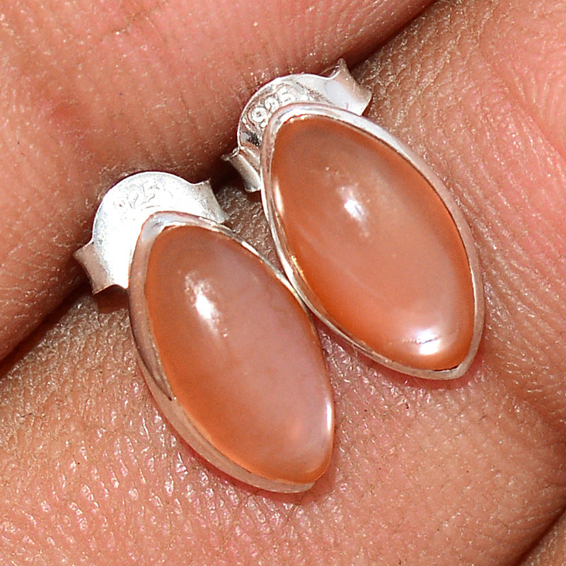 Sri Lankan Moonstone Studs - PMSS103