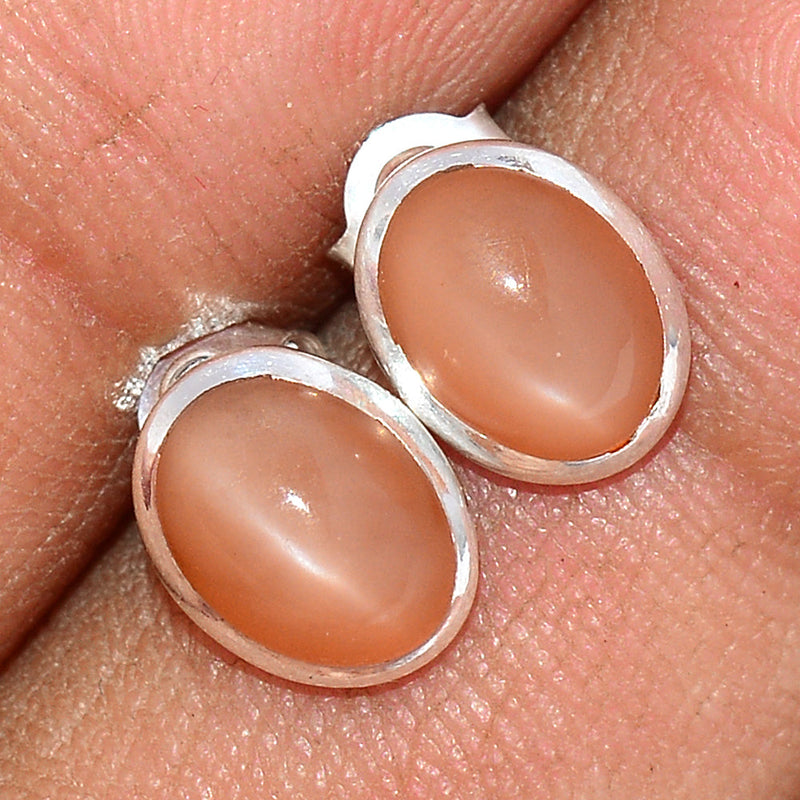Sri Lankan Moonstone Studs - PMSS105