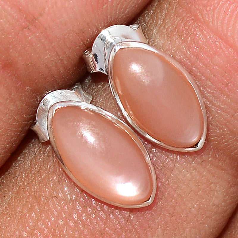 Sri Lankan Moonstone Studs - PMSS108