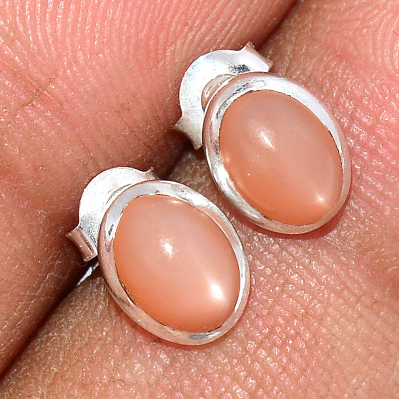 Sri Lankan Moonstone Studs - PMSS109