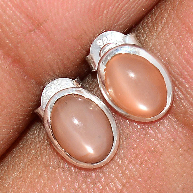 Sri Lankan Moonstone Studs - PMSS110