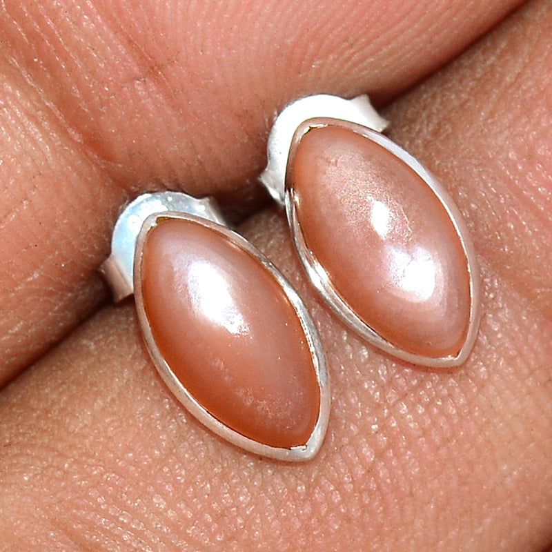 Sri Lankan Moonstone Studs - PMSS146