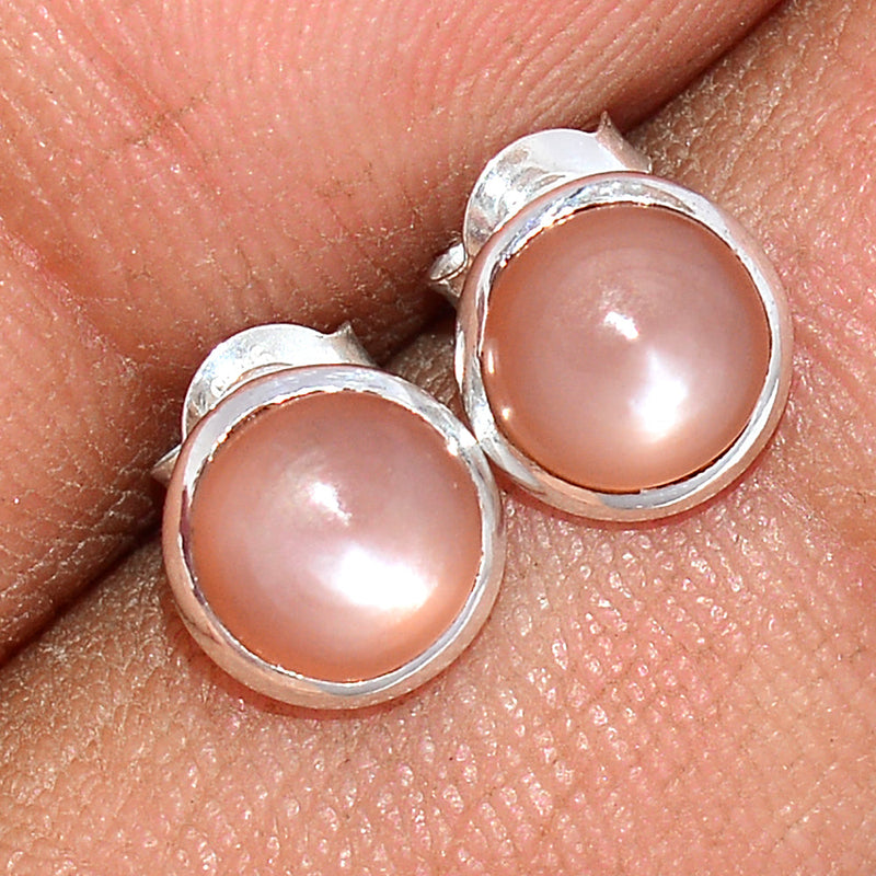 Sri Lankan Moonstone Studs - PMSS147