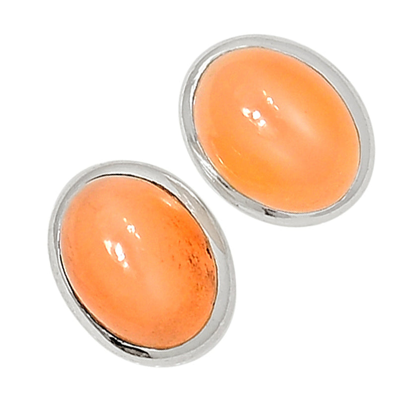 Srilankan Moonstone Studs - PMSS34