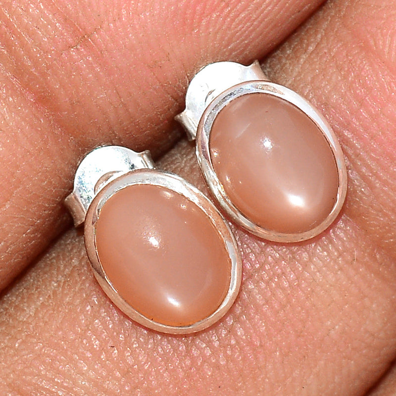 Sri Lankan Moonstone Studs - PMSS90