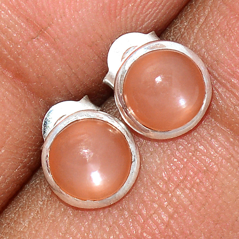 Sri Lankan Moonstone Studs - PMSS91