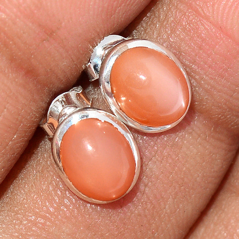 Sri Lankan Moonstone Studs - PMSS92