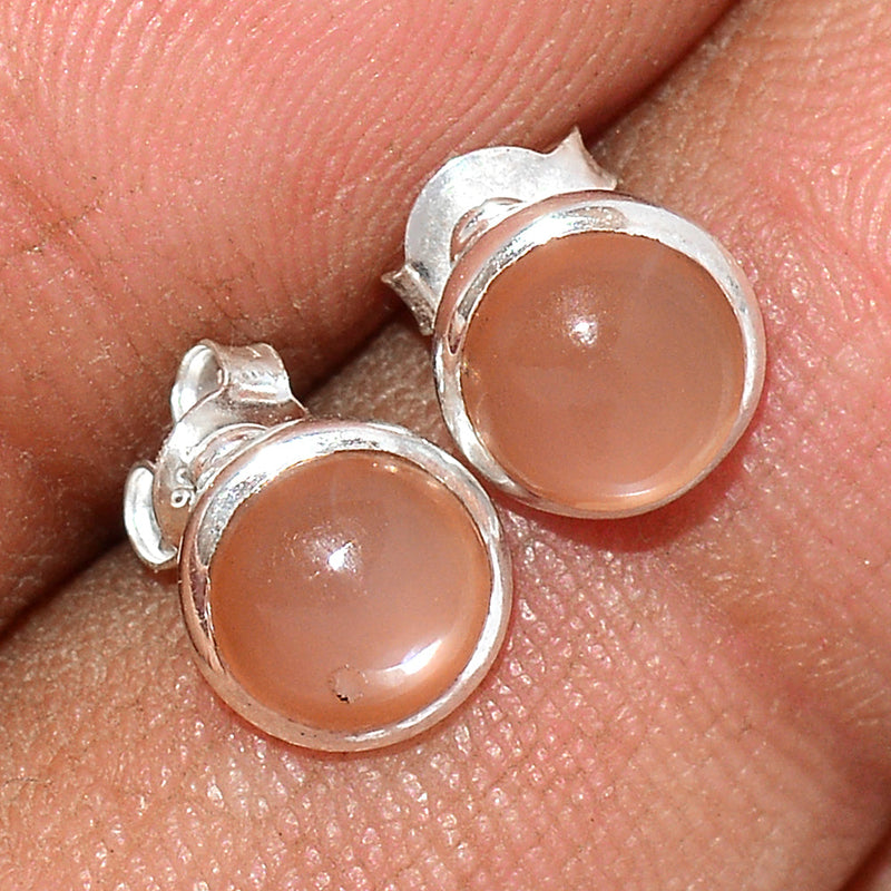 Sri Lankan Moonstone Studs - PMSS97