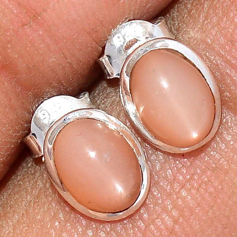Sri Lankan Moonstone Studs - PMSS98