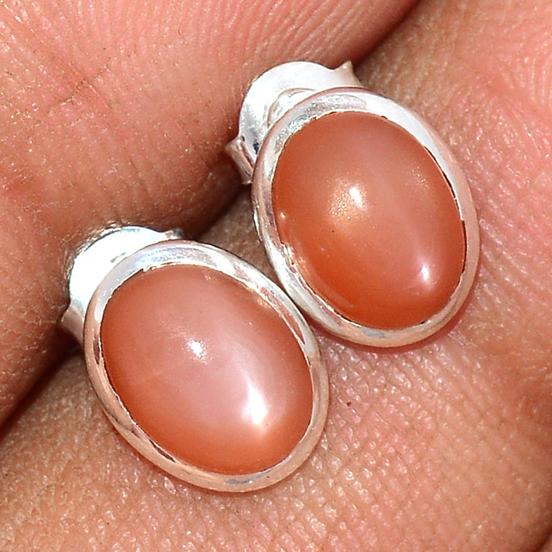 Sri Lankan Moonstone Studs - PMSS99