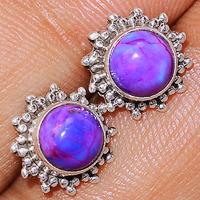 Purple Mohave Turquoise Studs-PMTS101