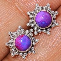 Purple Mohave Turquoise Studs-PMTS110