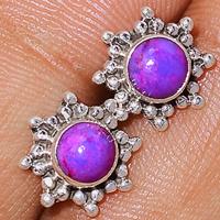 Purple Mohave Turquoise Studs-PMTS112