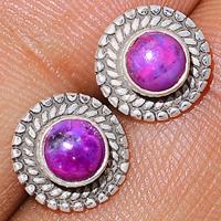 Purple Mohave Turquoise Studs-PMTS115