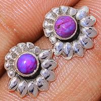 Purple Mohave Turquoise Studs-PMTS34