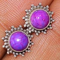 Purple Mohave Turquoise Studs-PMTS48
