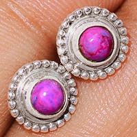 Purple Mohave Turquoise Studs-PMTS50