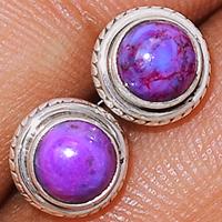 Purple Mohave Turquoise Studs-PMTS58