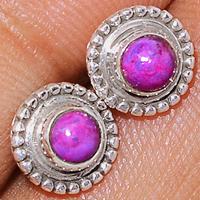 Purple Mohave Turquoise Studs-PMTS63
