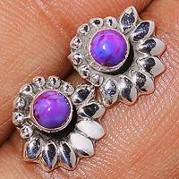 Purple Mohave Turquoise Studs-PMTS65