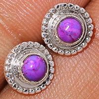 Purple Mohave Turquoise Studs-PMTS68