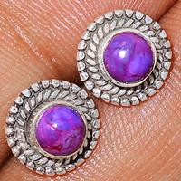 Purple Mohave Turquoise Studs-PMTS87