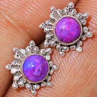 Purple Mohave Turquoise Studs-PMTS88