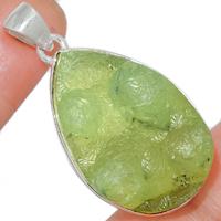 1.7" Prehnite Druzy Pendants - PNDP122